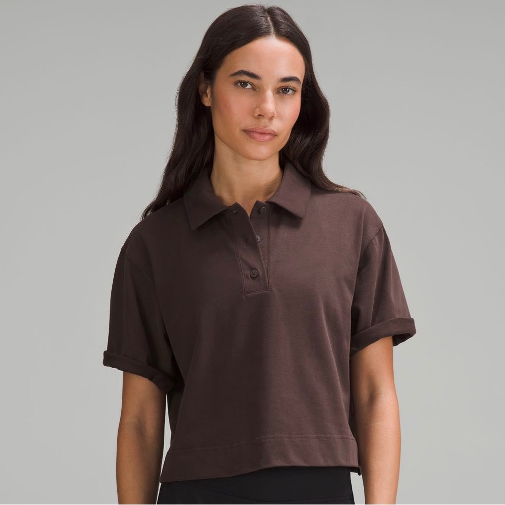 Lululemon Heavyweight Cotton Short Sleeve Polo Shirt